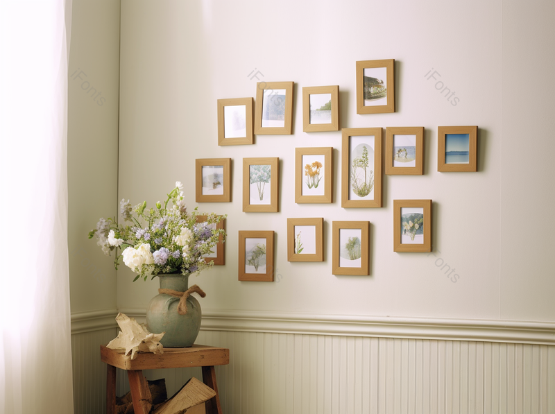 家居转角木制相框简约组合,高清,摄影图,摄影图片,图片大全,摄影图免费下载